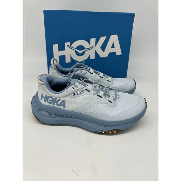 HOKA Women’s Transport GTX Shoes White Blue New Size 6 *Read*