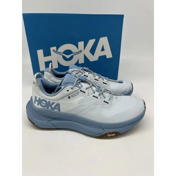 HOKA Women’s Transport GTX Shoes White Blue New Size 8