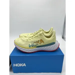 Hoka One One Carbon X 2 1113526 LGHC Green Running Shoes Mens Sz 8 D Women’s 9.5