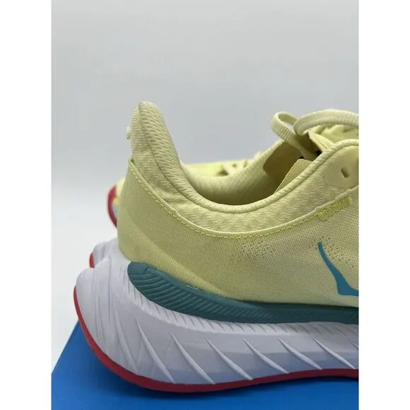 Hoka One One Carbon X 2 1113526 LGHC Green Running Shoes Mens Sz 8 D Women’s 9.5