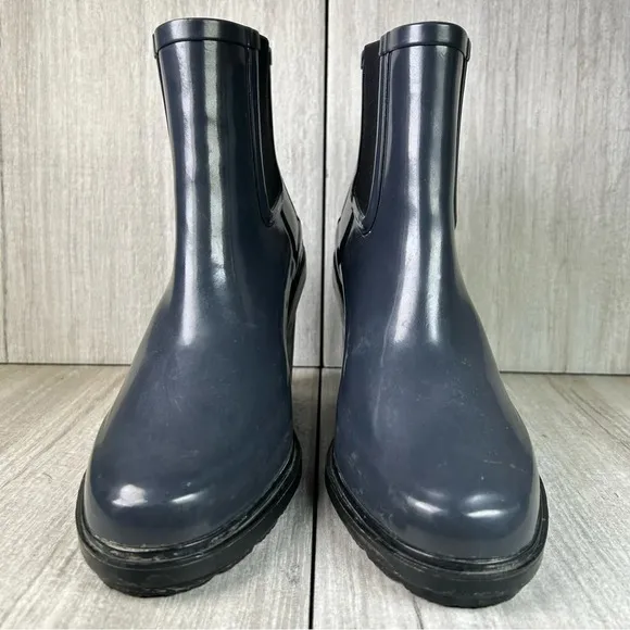 HUNTER Original Refined Chelsea Rain Boot Rubber Heels Shoes Women’s Size 9