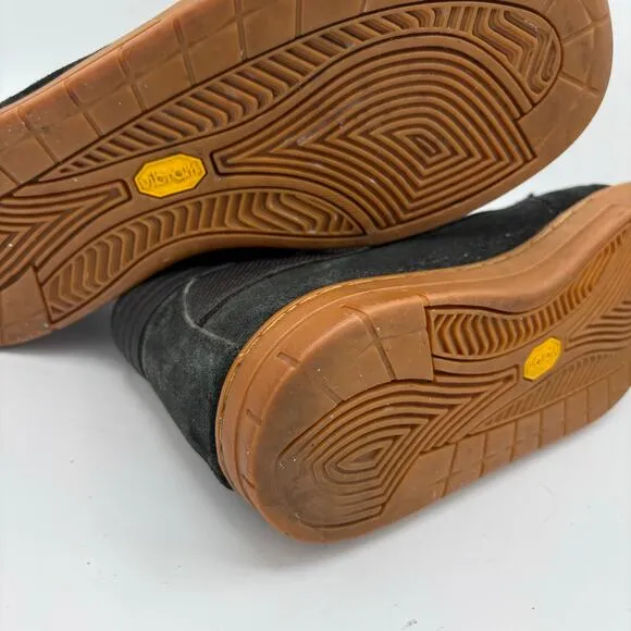 Ipath Men’s Trenchtown Shearling Skate Shoes, Men’s 11, Black w Gum Soles