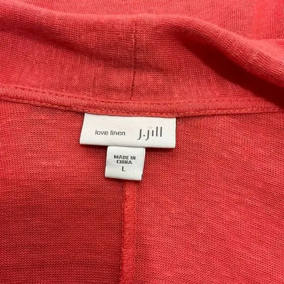J. JILL Love Linen 100% Linen Cardigan