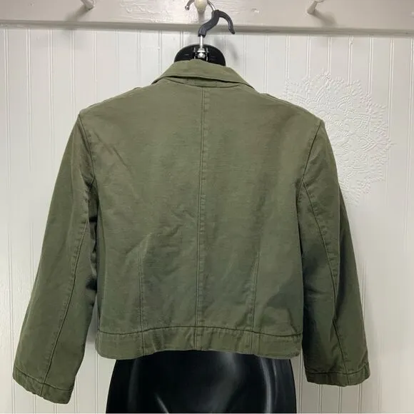 JAMES PERSE Green Crop Jacket