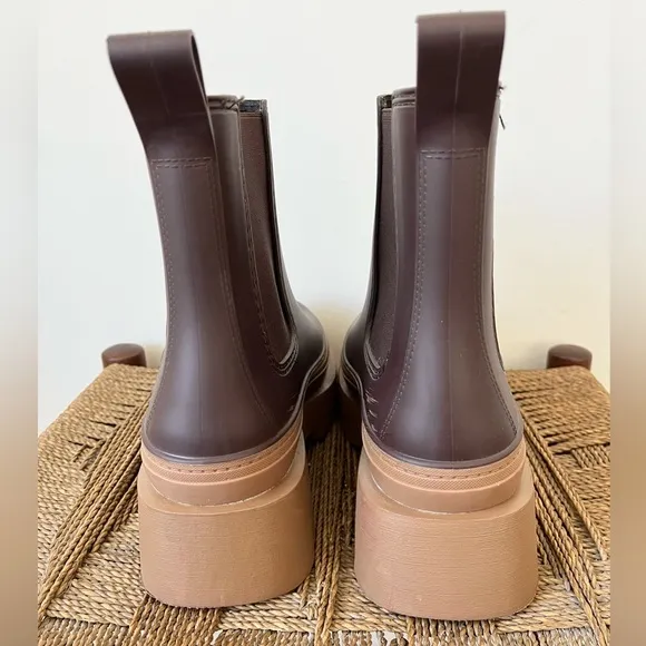 Jeffrey Campbell Shoes Women’s 9 Rain Storm Chelsea Boots Brown Boot