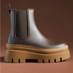 Jeffrey Campbell Shoes Women’s 9 Rain Storm Chelsea Boots Brown Boot