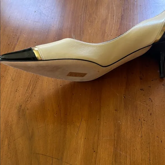 Jimmy Choo Cream and Black Heels