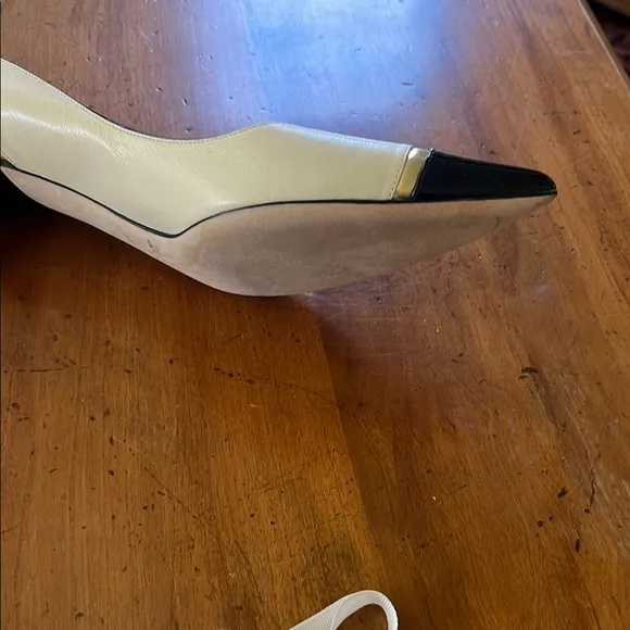 Jimmy Choo Cream and Black Heels