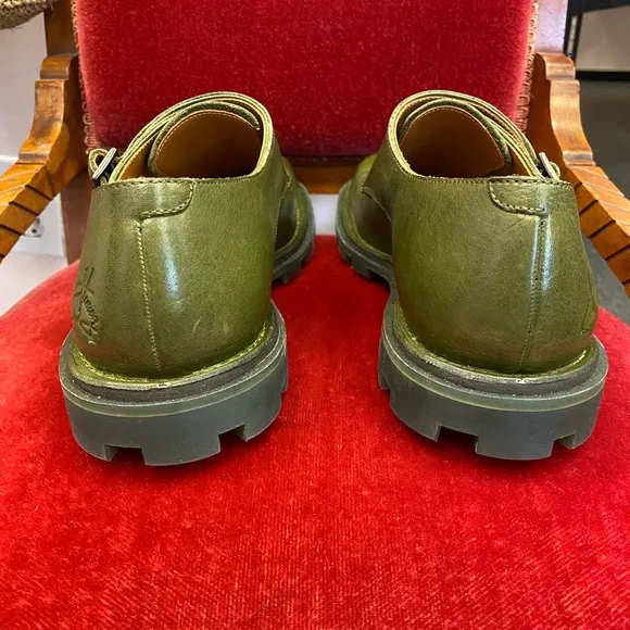 John Fluevog Green Collingtree Classic Double Monk Straps Shoes