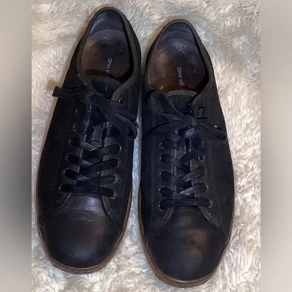 JOHN VARVATOS STAR USA - Men’s Black leather shoes size 12