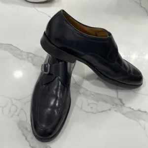 Johnston &amp; Murphy sheep skin leather uppers in black men’s size 12