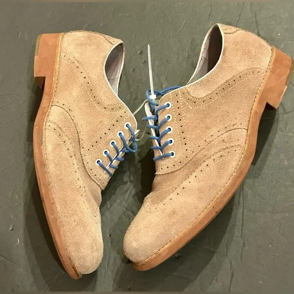 Johnston &amp; Murphy tan suede men’s shoes 11.5