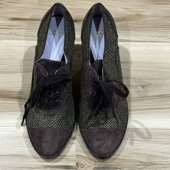 Johnston &amp; Murphy Plaid Heel Shoes Women’s 7.5