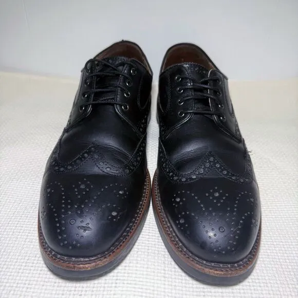 Johnston Murphy Fullerton WIngtip  Calfskin Men’s Shoes Size 10.5 M Black
