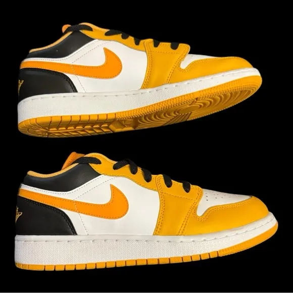 Jordan 1 Low Taxi 553560-701 Yellow  Size 6.5 Youth/8 Women’s