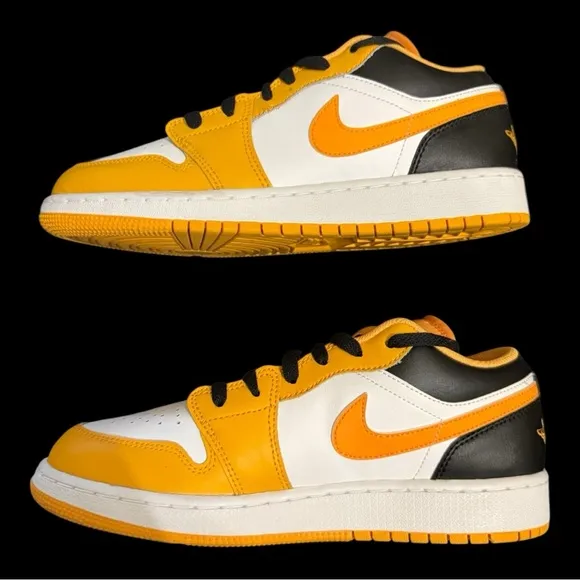 Jordan 1 Low Taxi 553560-701 Yellow  Size 6.5 Youth/8 Women’s