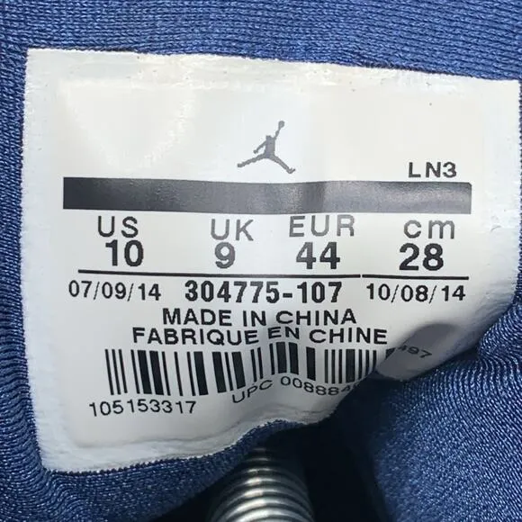 Jordan 7 Retro French Blue Shoes 304775-107 Men’s Sz 10