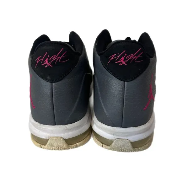 Jordan Flight Origin Youth Size 4Y Women’s 5.5 Black Gray Pink Basketball Shoes