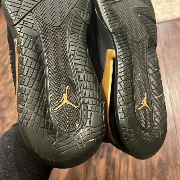 Jordan mars 270 size 10.5 black &amp; gold men’s size 10 upper in great shape