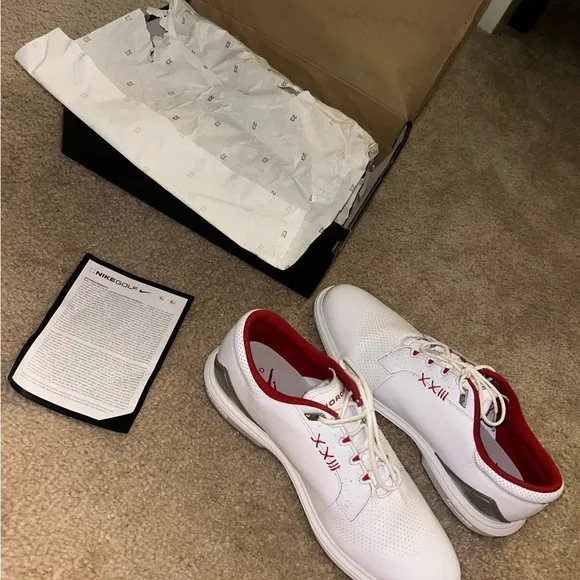 Jordan Nike Golf White/red GOLF shoes men’s 11.5