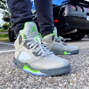 Jordan Retro 5 Green Bean Shoes