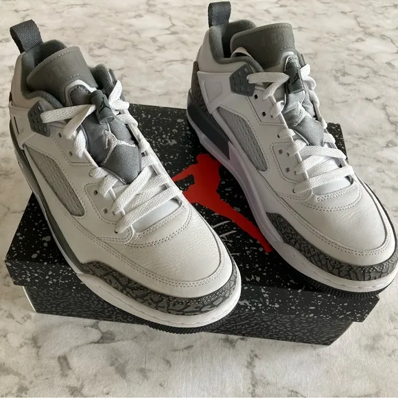 Jordan Spizike Low white / cool gray anthracite shoes new in box size 8.5 men’s