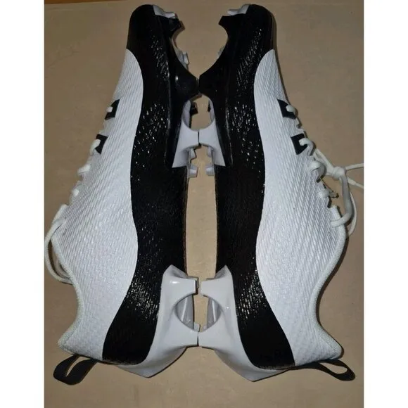 JORDAN VAPOR EDGE SPEED 360 2 FOOTBALL CLEATS WHITE/BLACK MEN'S SIZE 12 NEW