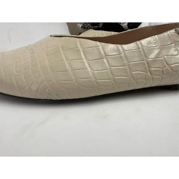 JOSEPH  Made in Spain Women’s Leather Flat Beige Shoes