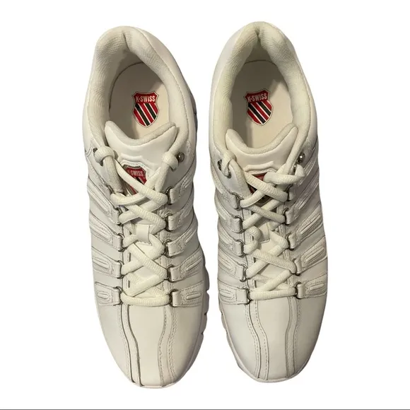 K-Swiss Limited Edition Evar Tennis Shoes 0668113 White Men's Size 12