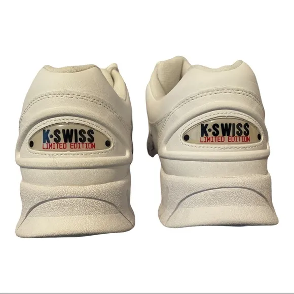 K-Swiss Limited Edition Evar Tennis Shoes 0668113 White Men's Size 12