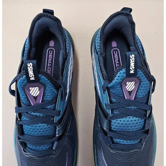 K-Swiss Speed-Trac Blue Surge 70' Men's Tennis Court Shoes Size 9