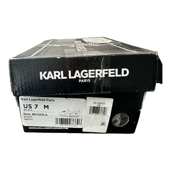 Karl Lagerfeld Paris Michaela Black Women’s Shoes Size 7 M