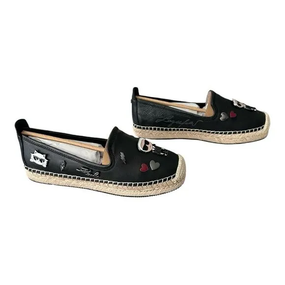 Karl Lagerfeld Paris Michaela Black Women’s Shoes Size 7 M