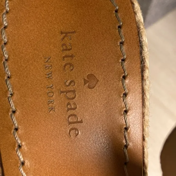 Kate Spade Black Leather Wedges