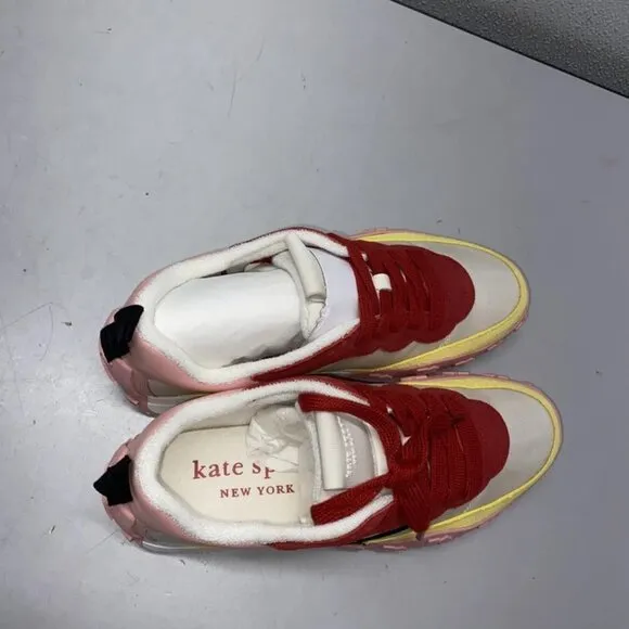 Kate Spade “K As In Kate” Sneakers – Women’s Size 8.5 – Cream/Dancer Pink – New