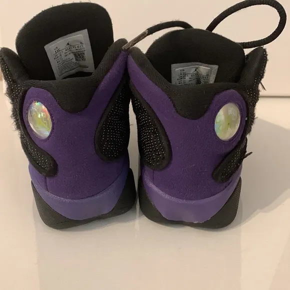 Kids Jordan 13 Retro “Black/CourtPurple/White