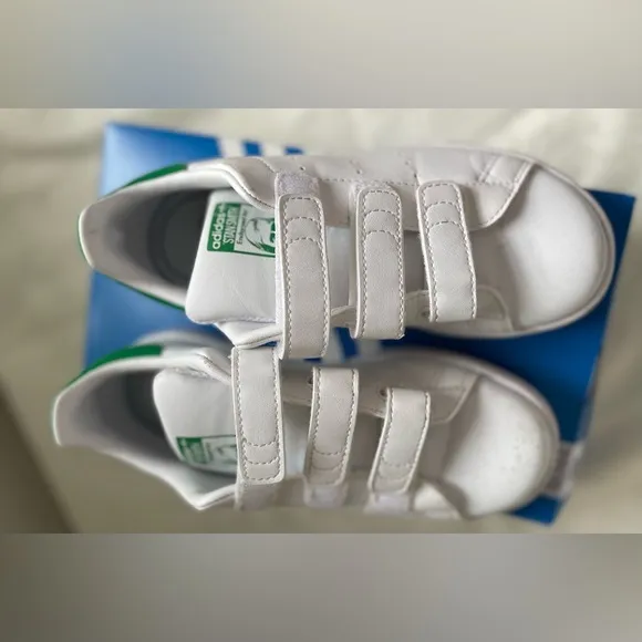 Kids Unisex Adidas Stan Smith Originals Shoes Size 1 for Little Kids