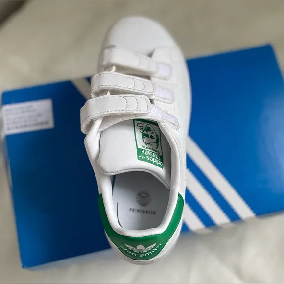 Kids Unisex Adidas Stan Smith Originals Shoes Size 1 for Little Kids
