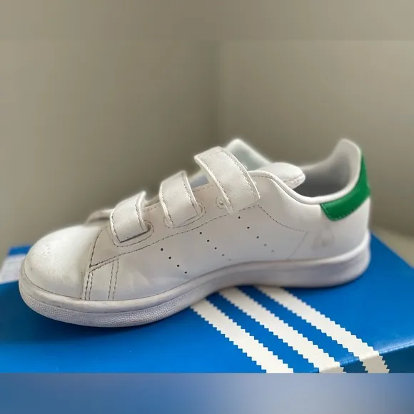 Kids Unisex Adidas Stan Smith Originals Shoes Size 1 for Little Kids