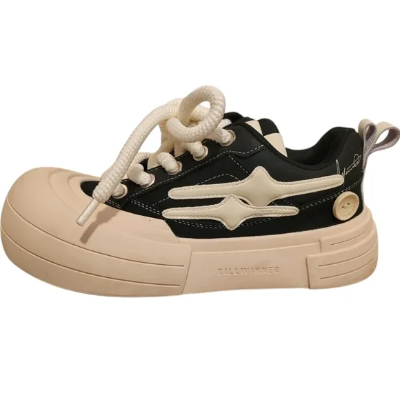 KillWinner Smile Life Sneaker SKATE BOARDING Sneaker Chunky Lace Shoes Unisex