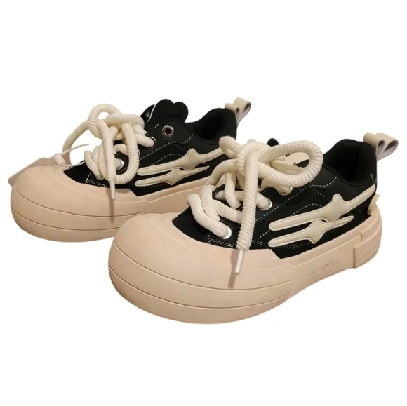 KillWinner Smile Life Sneaker SKATE BOARDING Sneaker Chunky Lace Shoes Unisex