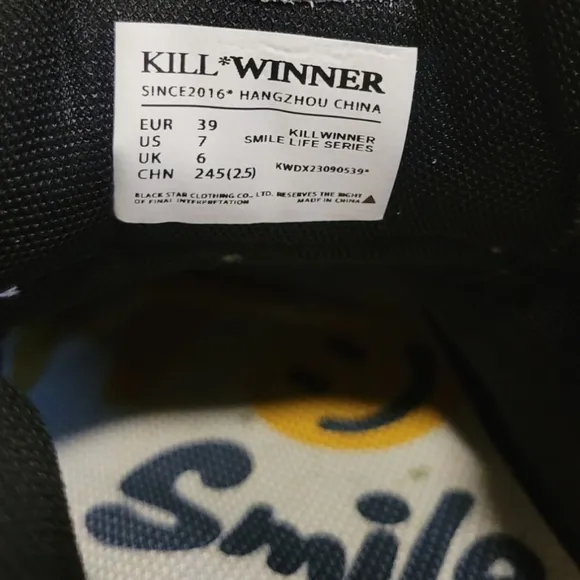 KillWinner Smile Life Sneaker SKATE BOARDING Sneaker Chunky Lace Shoes Unisex