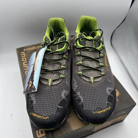 La Sportiva 536BG Wildcat Mens Trail Running Shoes Size‎ 11.5 NIB Black Green