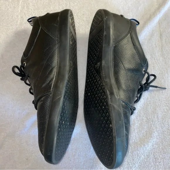 Lacoste Bayliss 119 1 U Mens 11 Black Leather Lifestyle Shoes Casual Preppy Fun