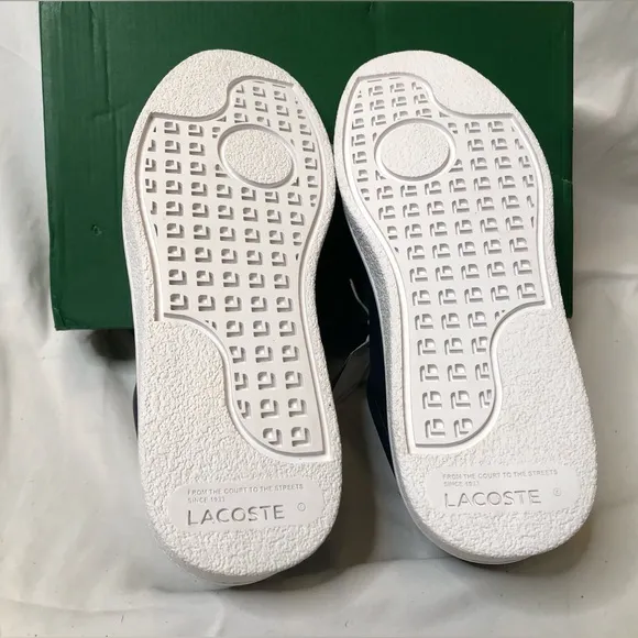 Lacoste Men’s CourtDerby Navy/White Shoes—Size 9 BRAND NEW