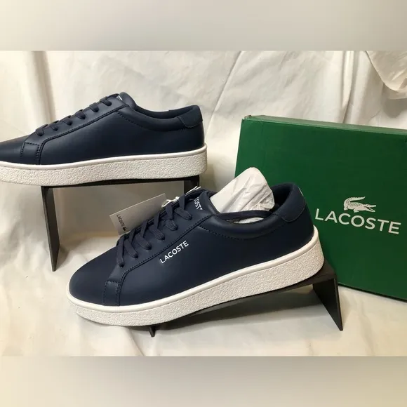 Lacoste Men’s CourtDerby Navy/White Shoes—Size 9 BRAND NEW