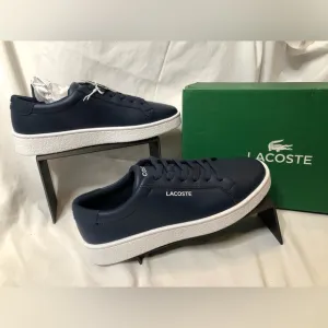 Lacoste Men’s CourtDerby Navy/White Shoes—Size 9 BRAND NEW
