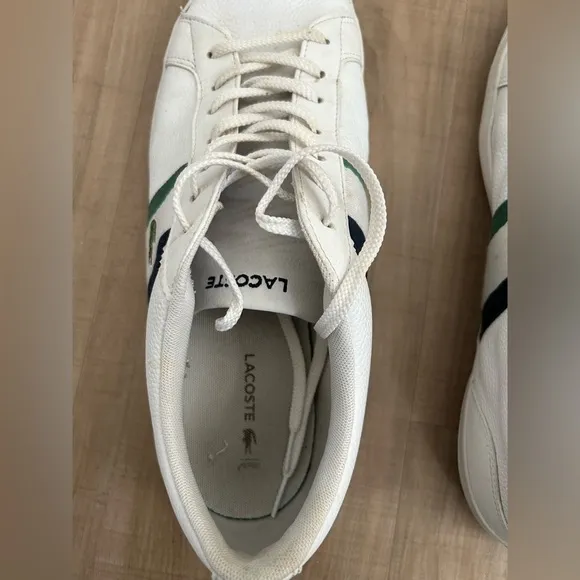Lacoste Men’s Lerond Tennis Shoes White Size 12