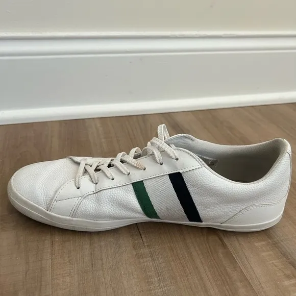 Lacoste Men’s Lerond Tennis Shoes White Size 12