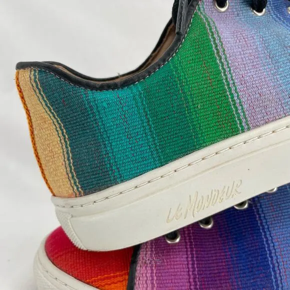 Le Mondeur The Arco Iris Mayan Hands Guatemalan Fair Trade Unisex Rainbow Shoes
